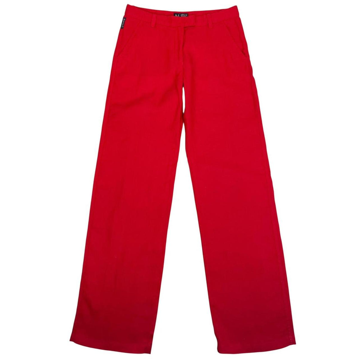 Armani Jeans Wide Leg Linen Trousers Medium