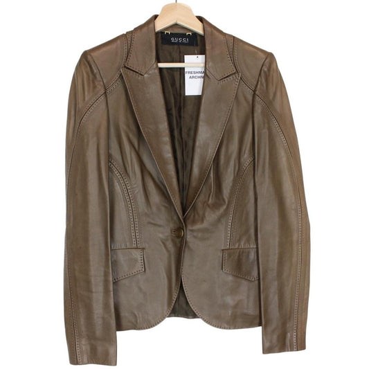Gucci Leather Blazer Jacket Medium