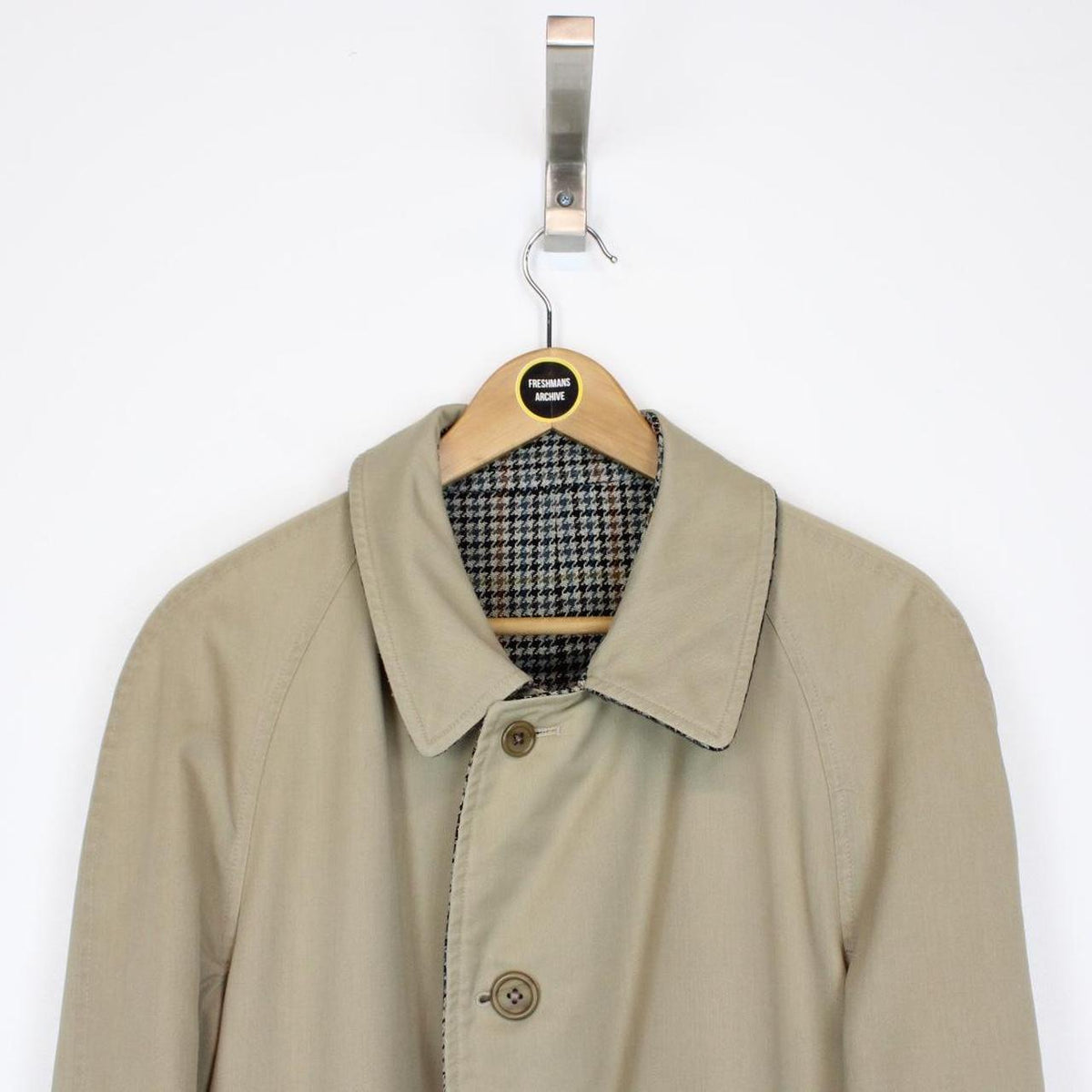 Vintage 80s Burberry Reversible Trench Coat Medium