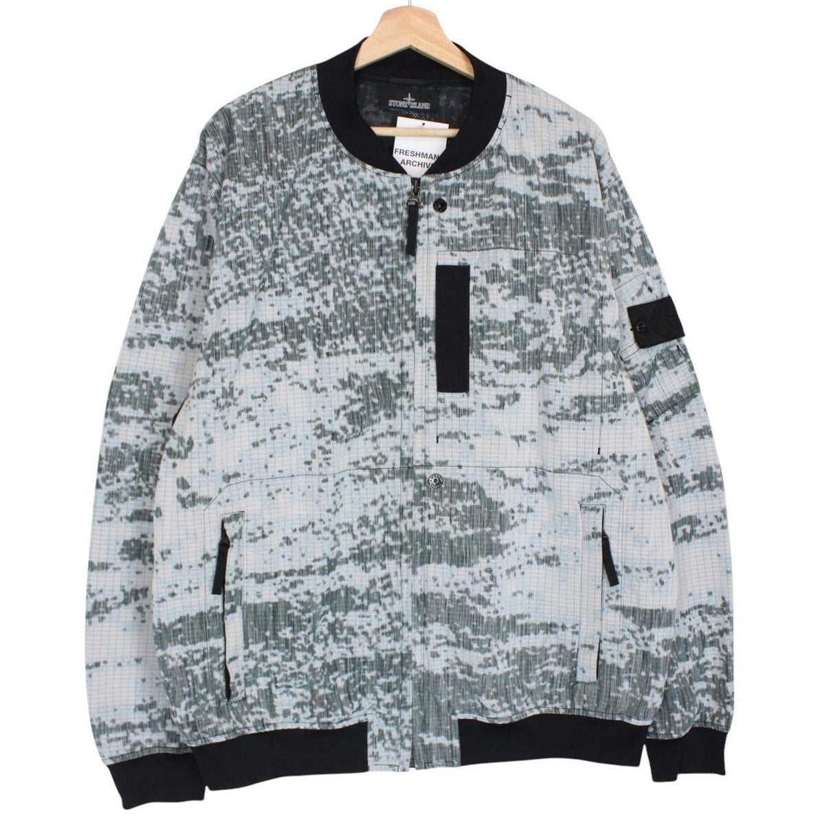 Stone Island SS 2019 Shadow Project DPM Chiné Marl Bomber Jacket XXL