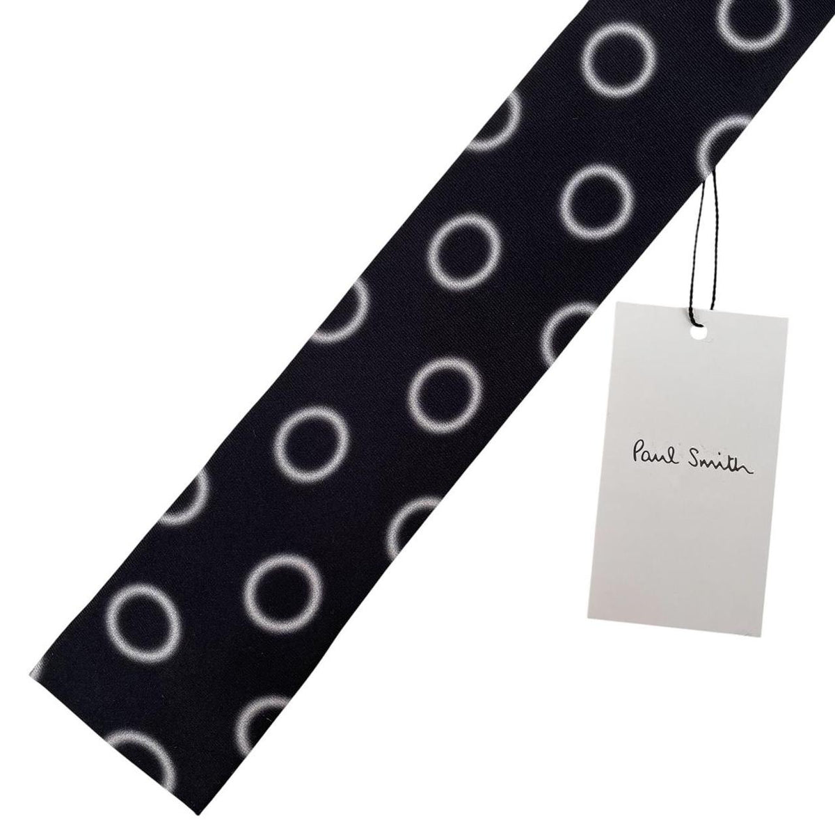 Paul Smith Circles Print Square Cut Silk Tie