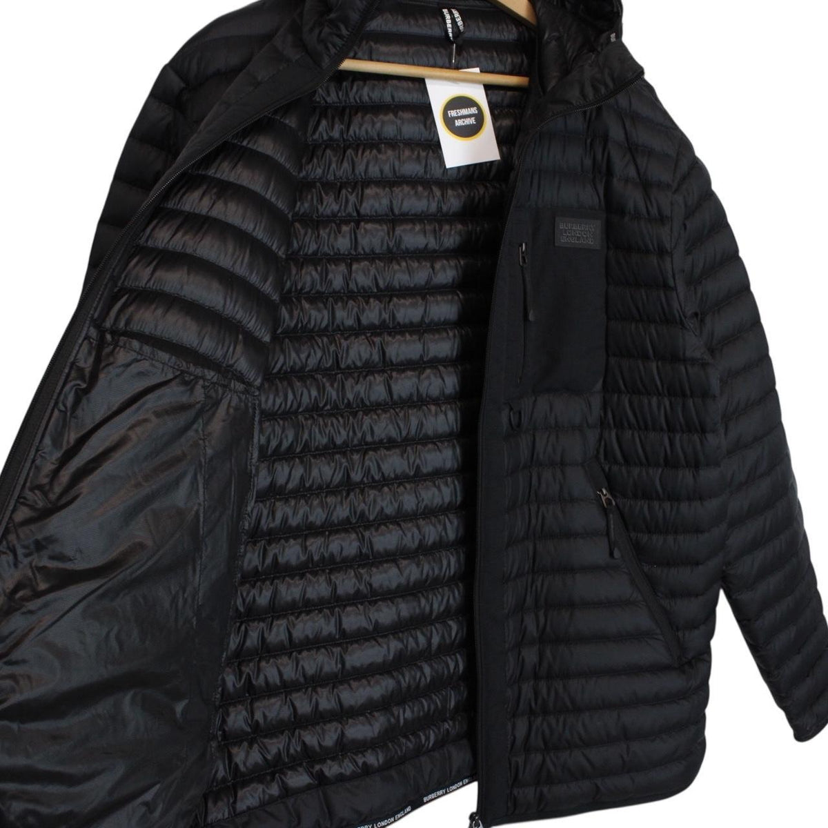 Burberry Lenham Logo Down Jacket Large