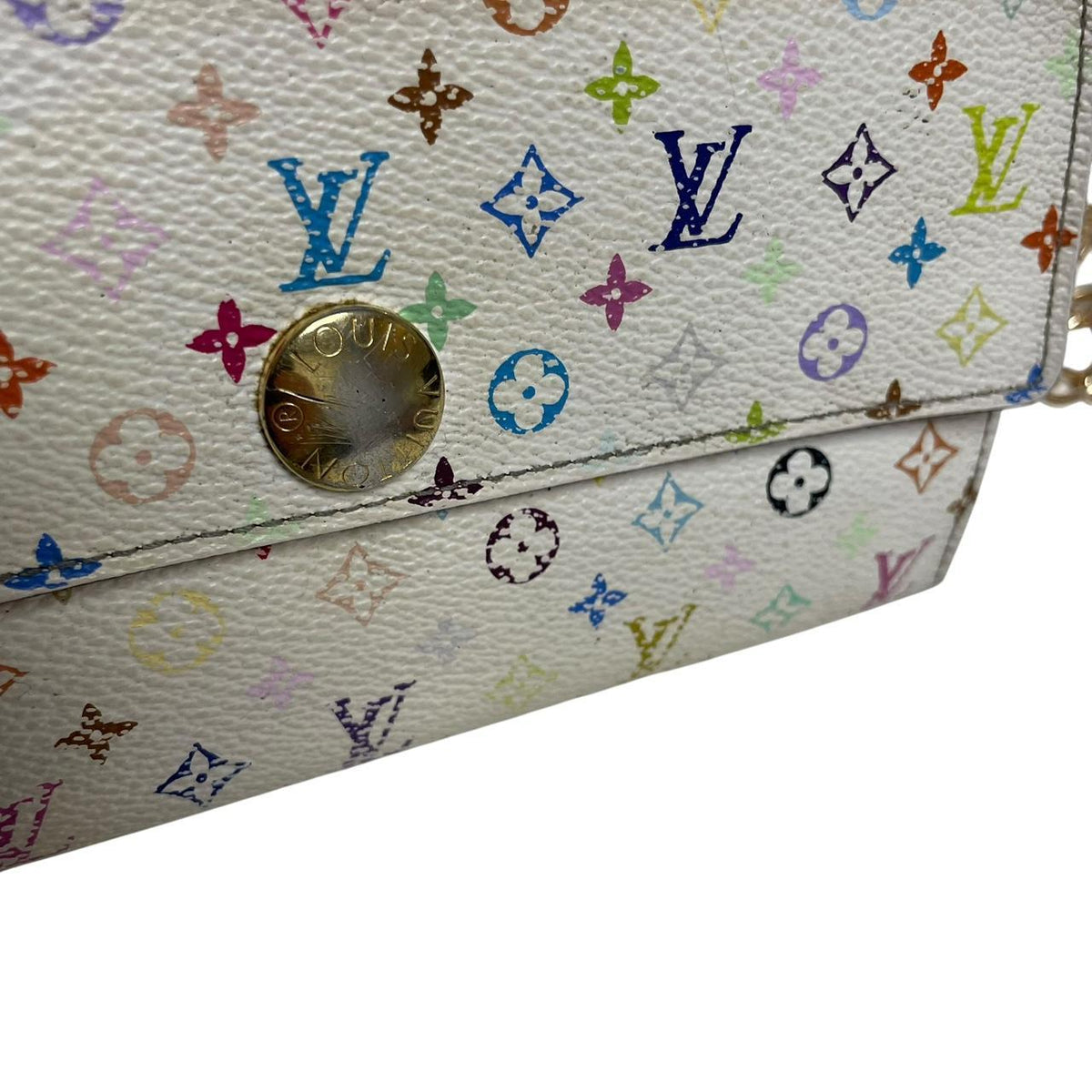 Pre-Loved Louis Vuitton x Takashi Murakami Sarah Crossbody Wallet