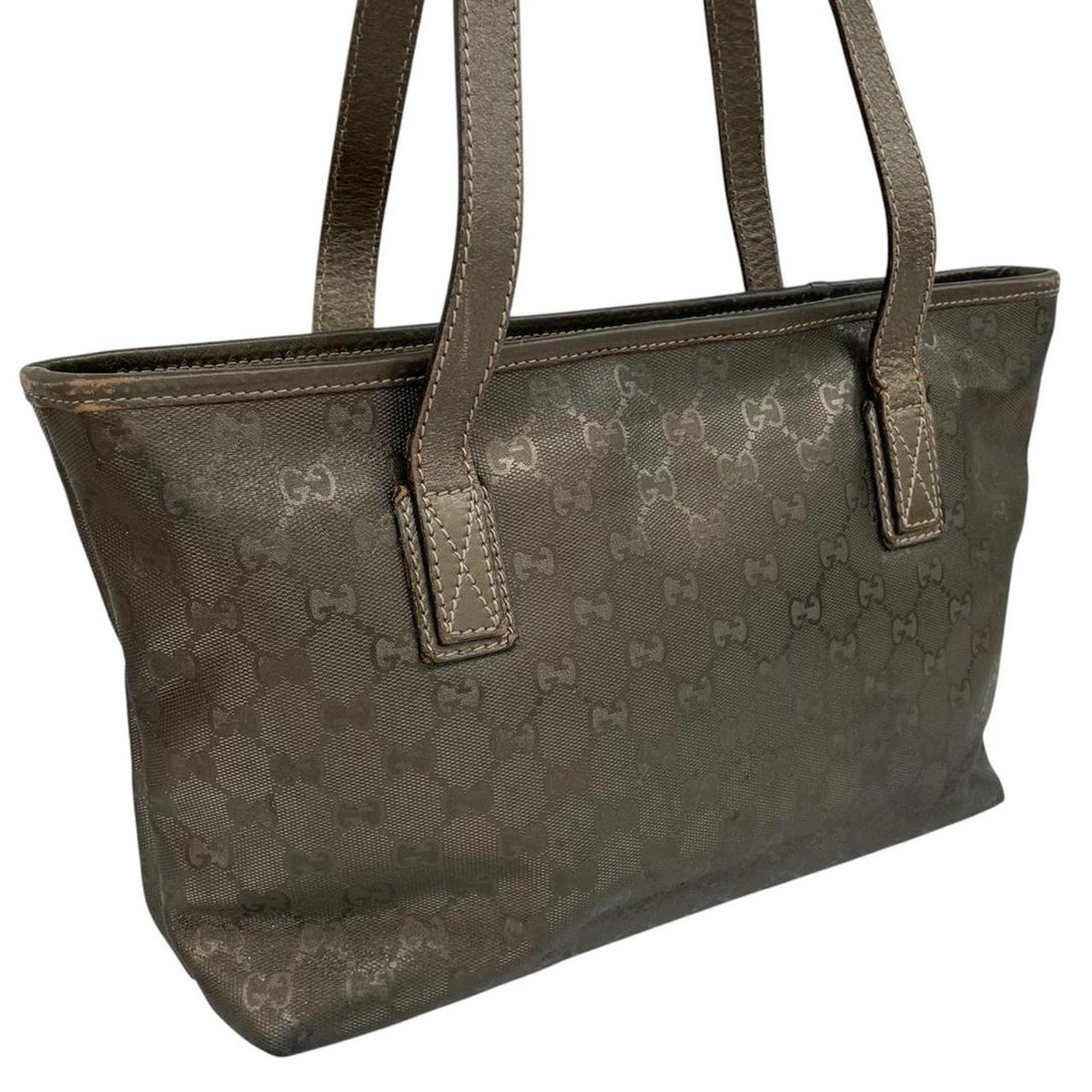 Pre-Loved Gucci Monogram Canvas Imprime Tote Bag