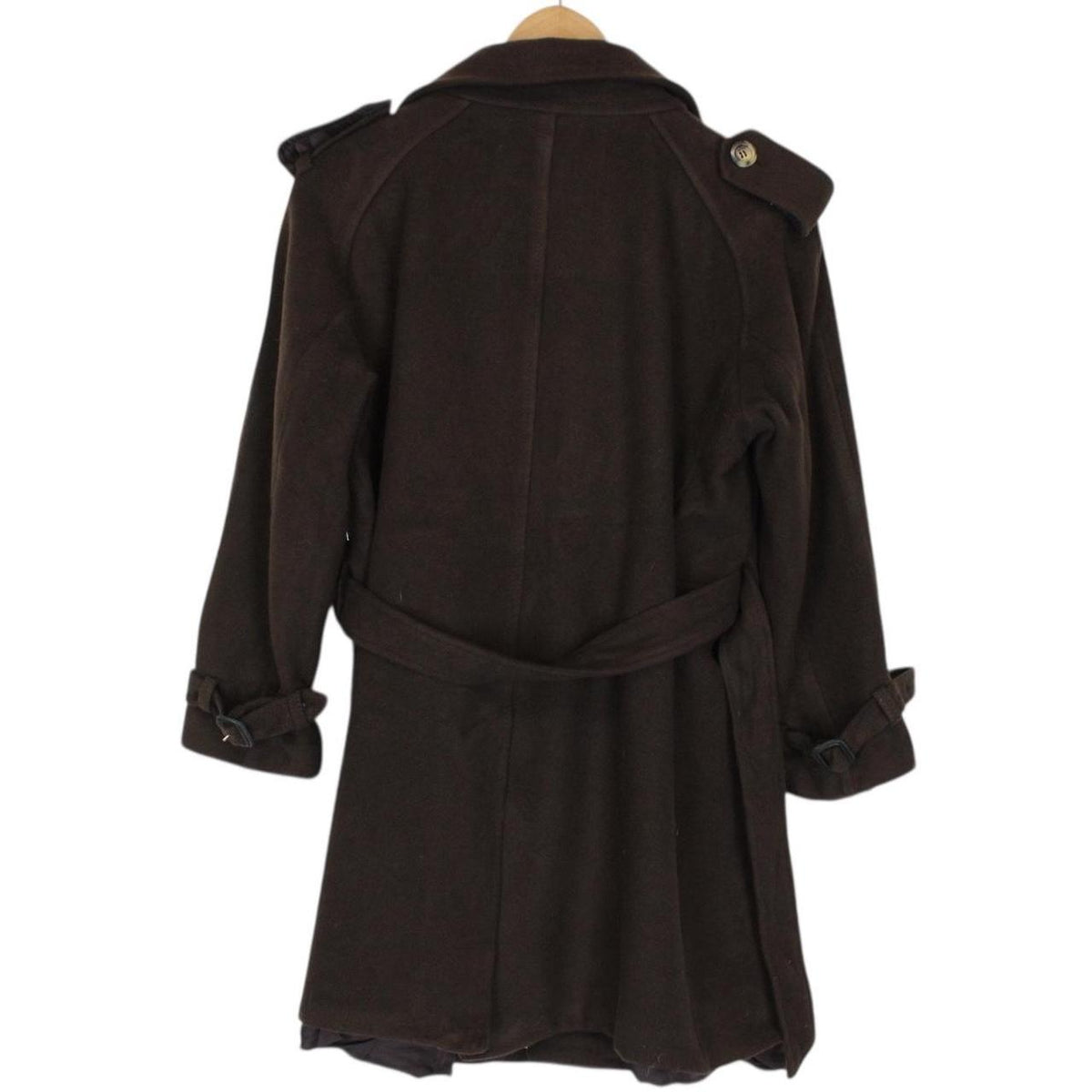 Burberry London Cashmere Wool Belted Trench Coat Small