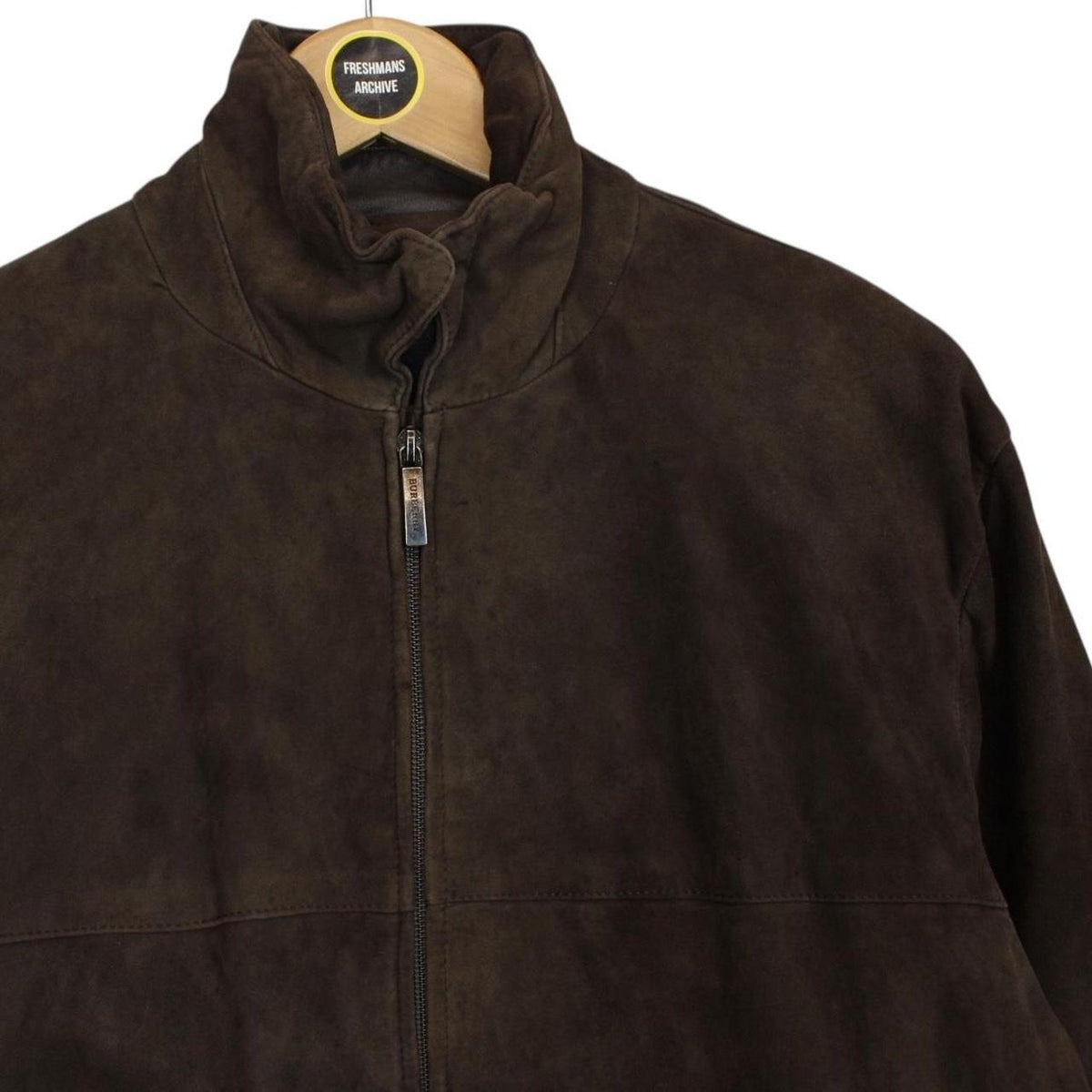 Vintage Burberry London Suede Leather Jacket Large