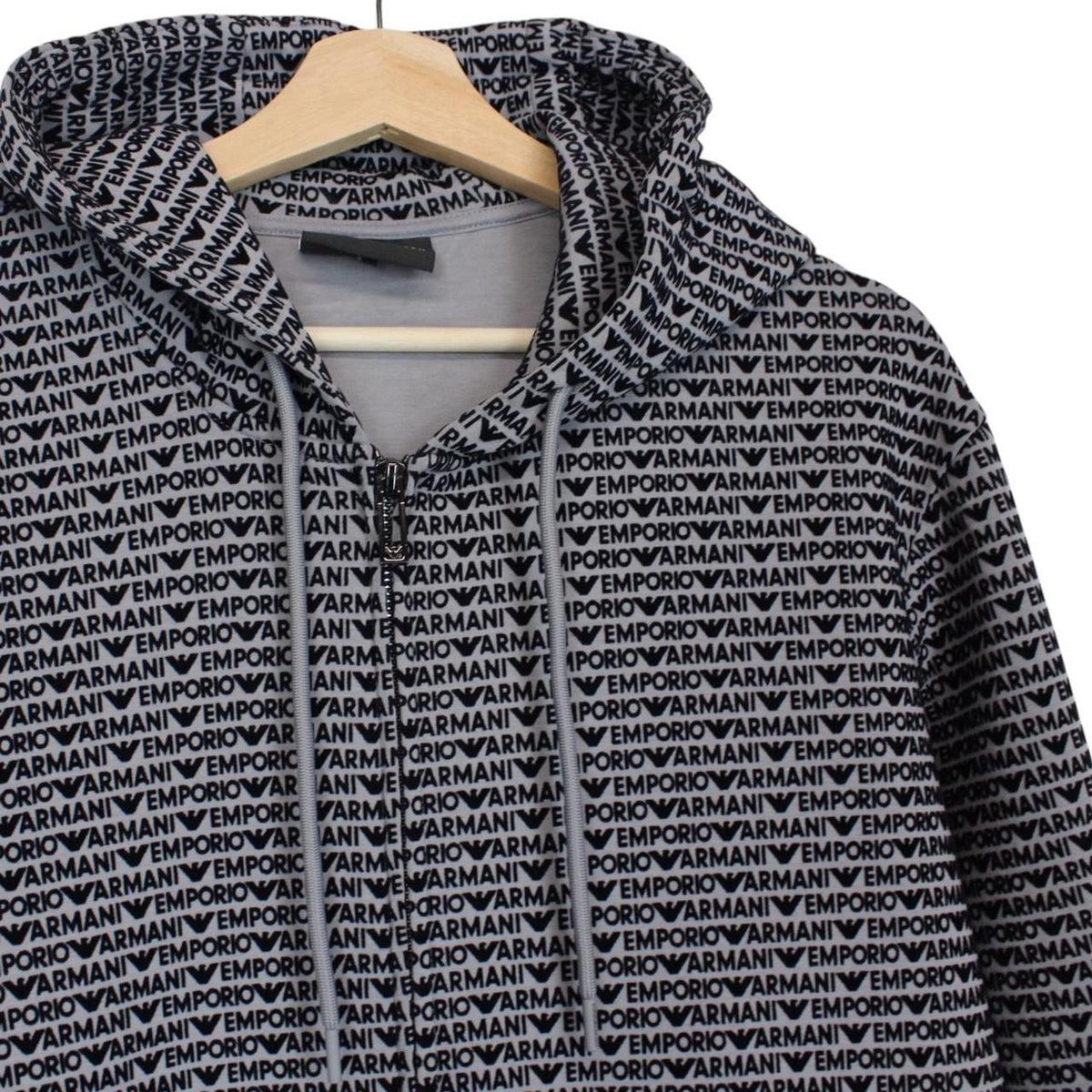 Emporio Armani Logo Print Hoodie Small