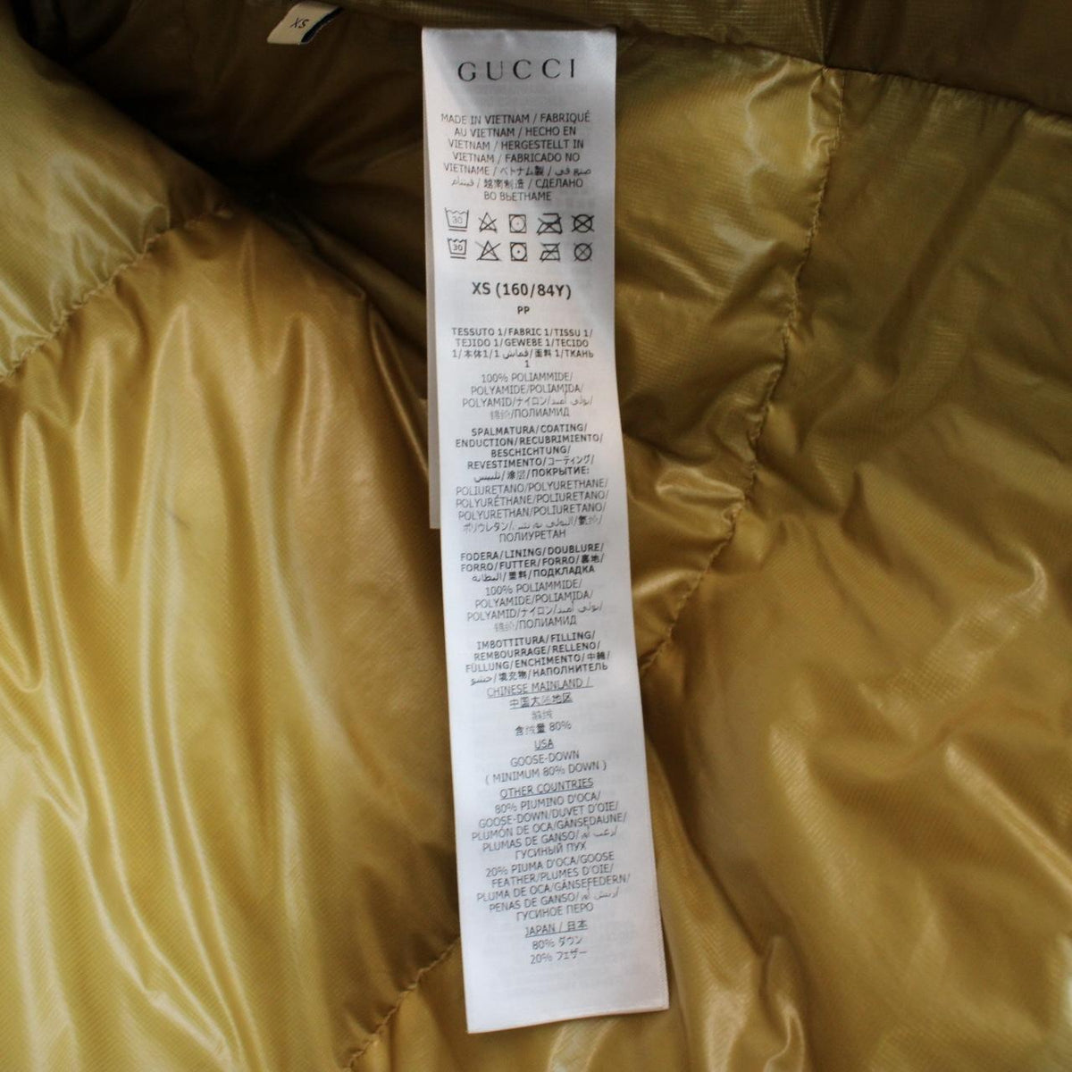 Gucci x The North Face Ripstop Down Puffer Jacket XS