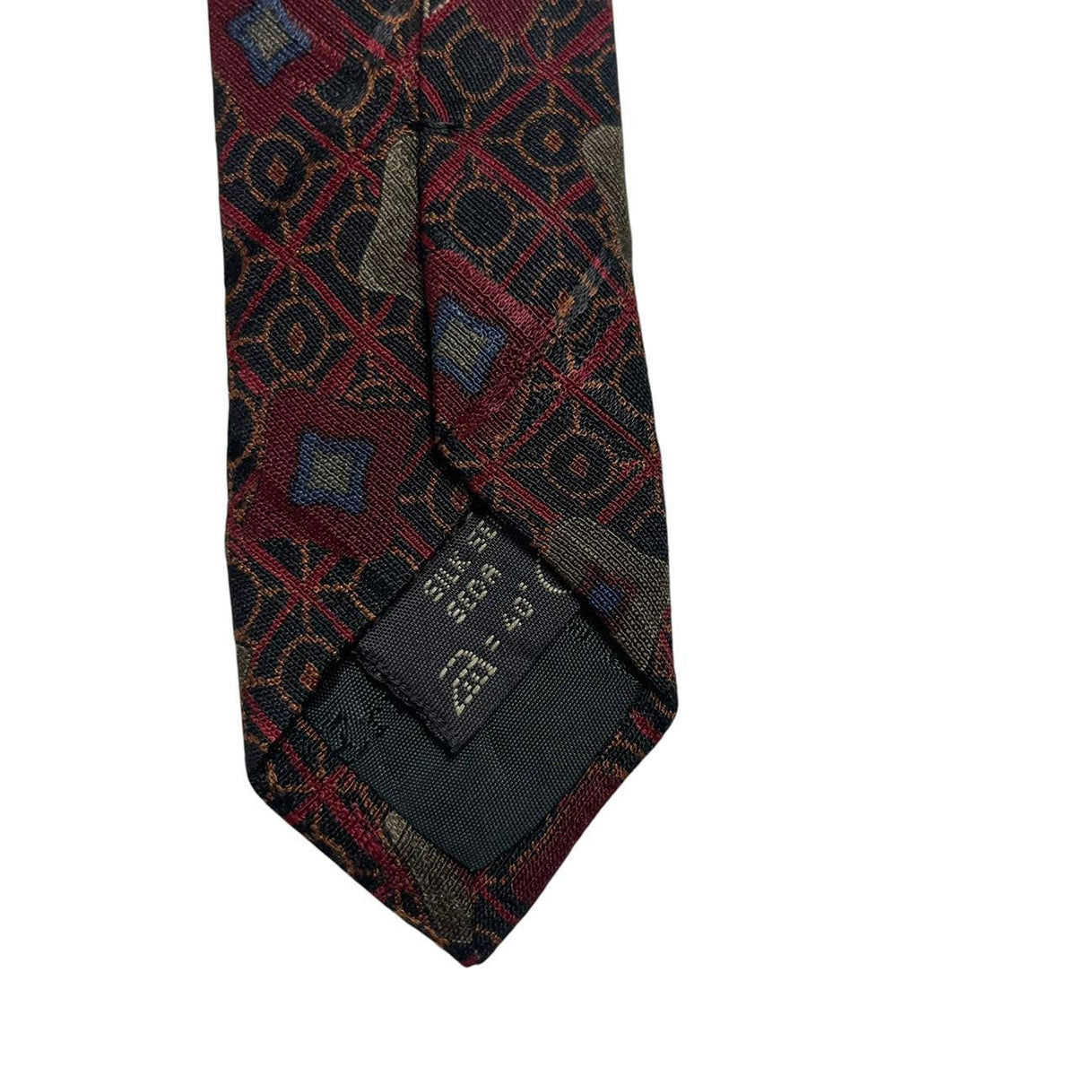 Ermenegildo Zegna Abstract Print Silk Tie