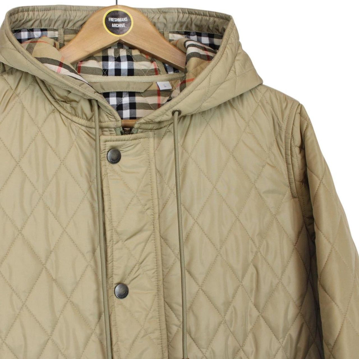 Burberry London Devon Quilted Parka Coat Large