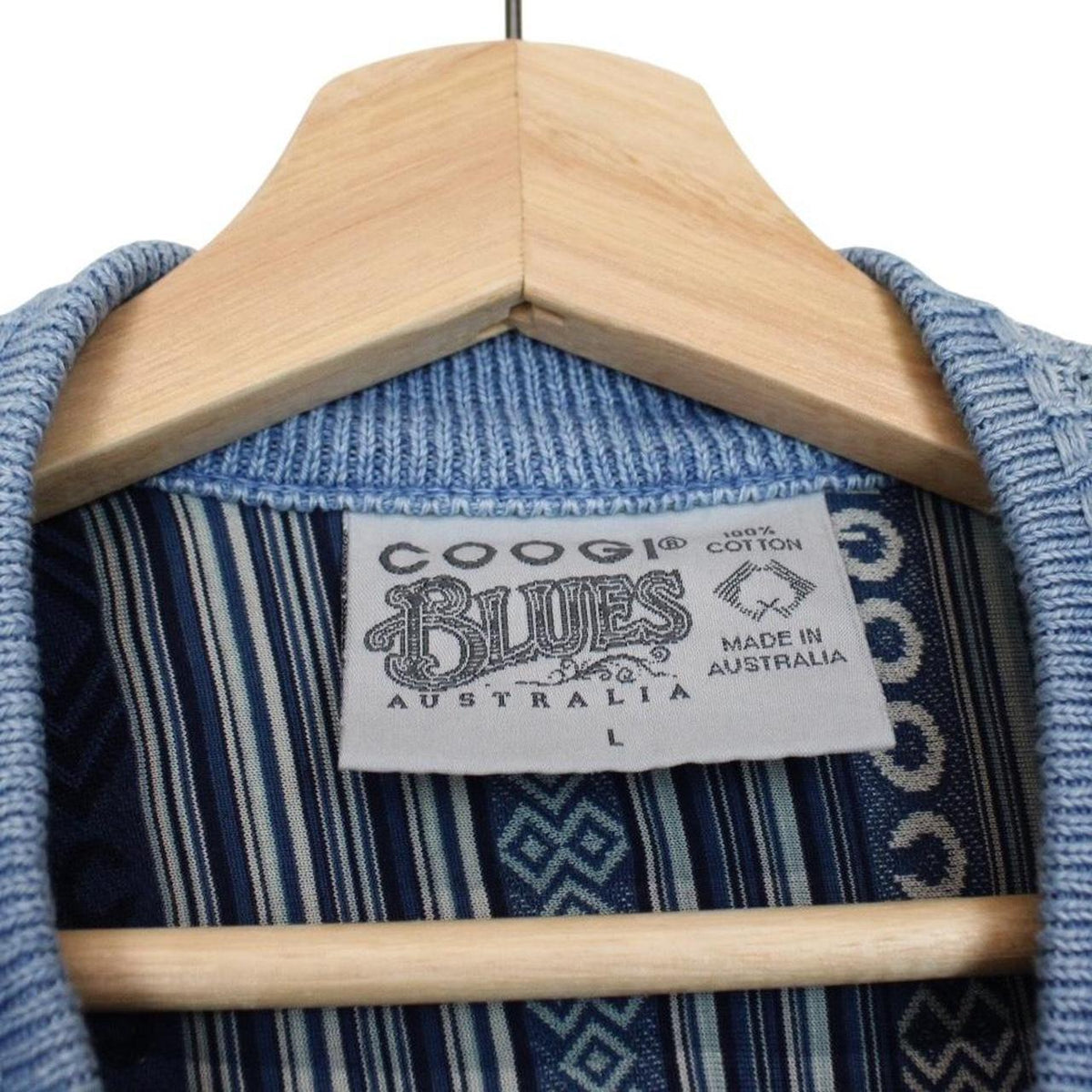 Vintage 90s Coogi Cotton Knit Cardigan Large