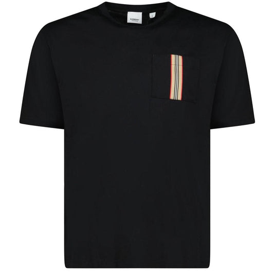 Burberry ‘Ellison’ Stripe Embroidered Pocket T-Shirt