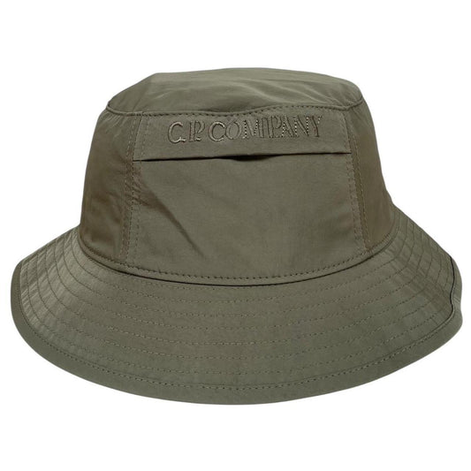 CP Company Chrome-R Nylon Embroidered Bucket Hat Medium