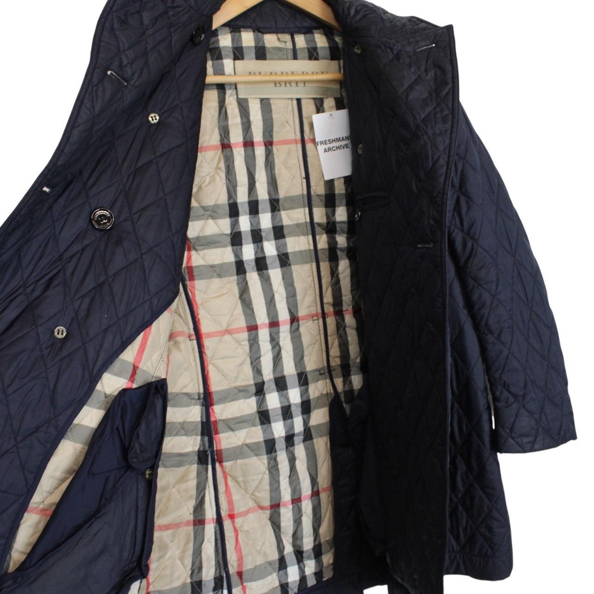 Burberry Brit Diamond Quilted Coat Large