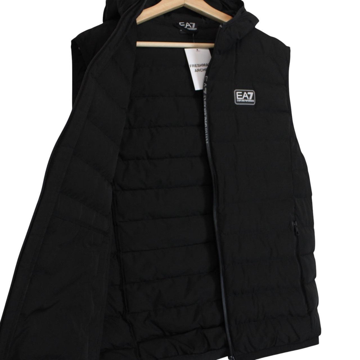 Emporio Armani EA7 Quilted Hooded Gilet M/L