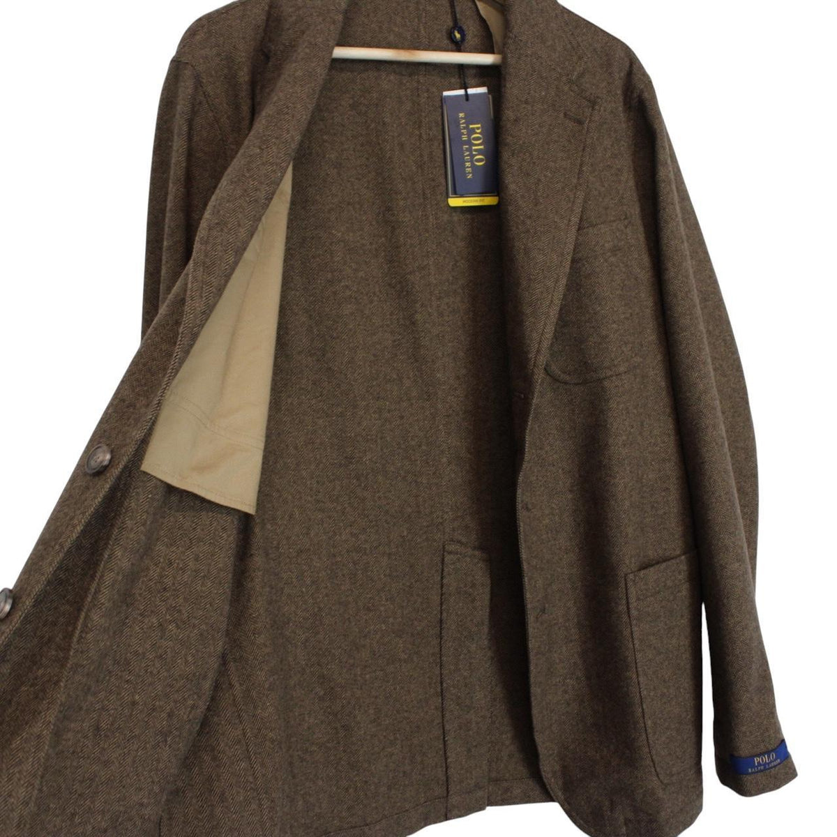 Polo Ralph Lauren Herringbone Wool Blend Blazer Large