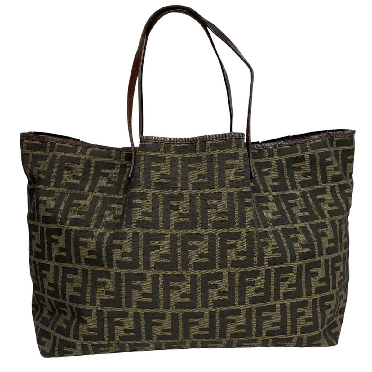Pre-Loved Fendi Monogram Canvas Tote Bag with Purse