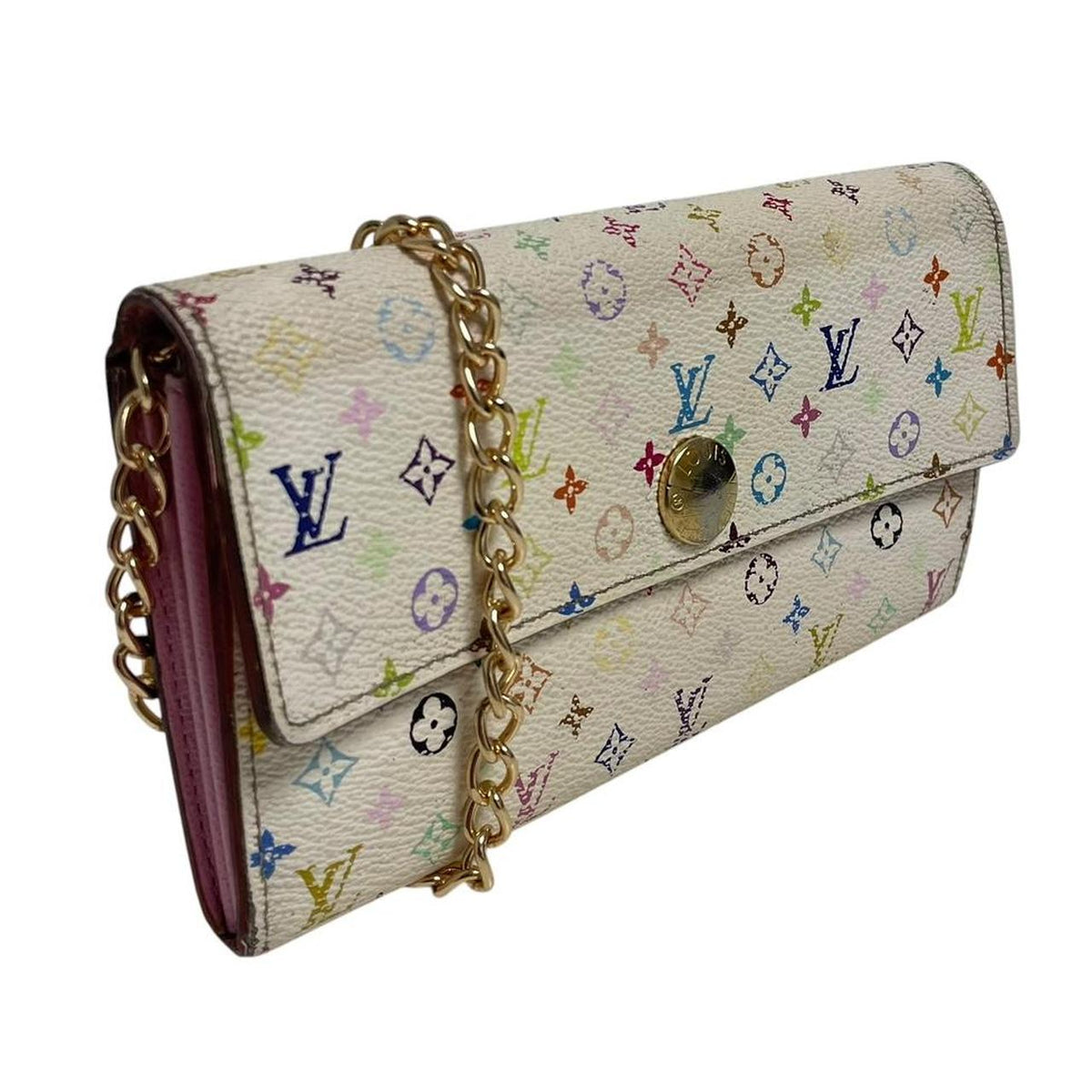 Pre-Loved Louis Vuitton x Takashi Murakami Sarah Crossbody Wallet
