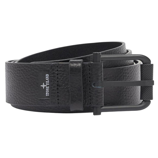 Stone Island Tumbled Leather Belt
