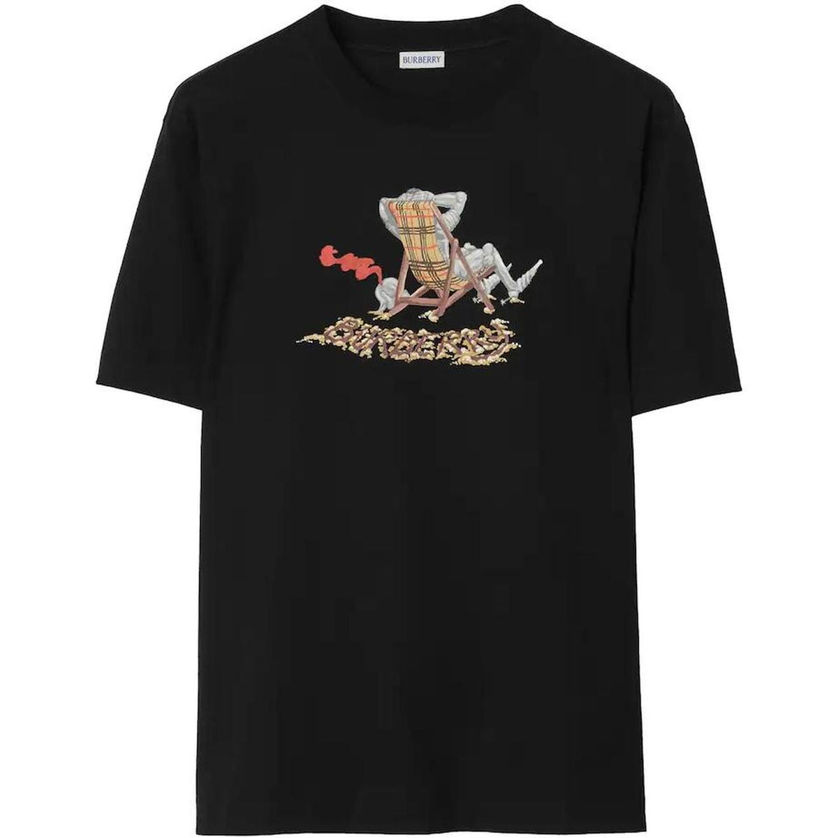 Burberry Beach Knight Print T-Shirt Medium