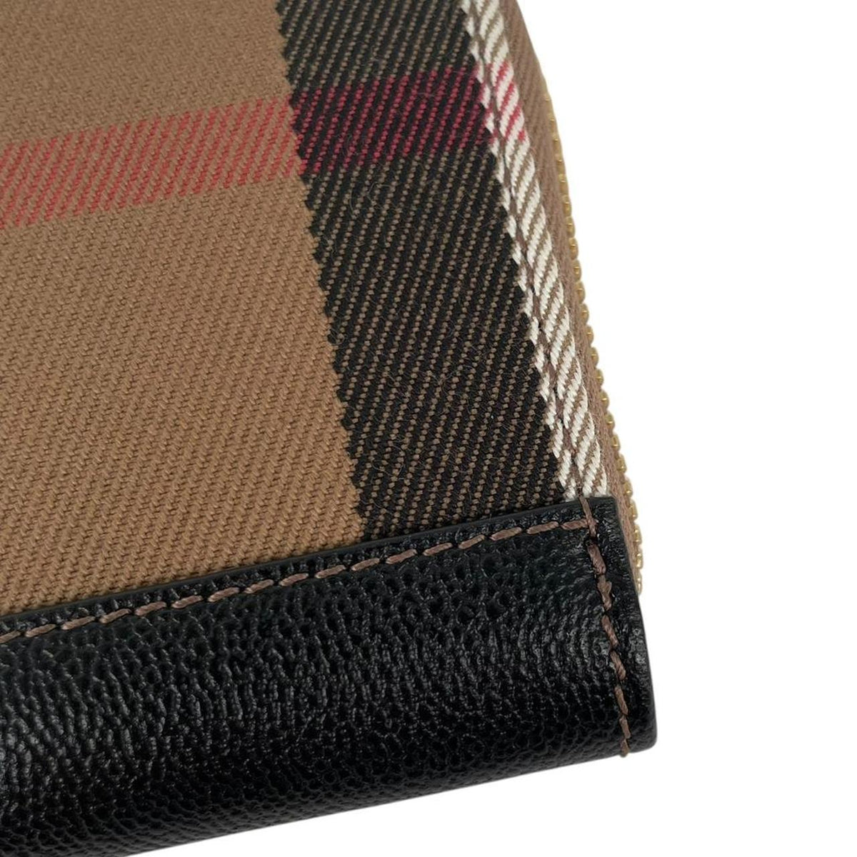 Burberry Leather Zip Around Purse