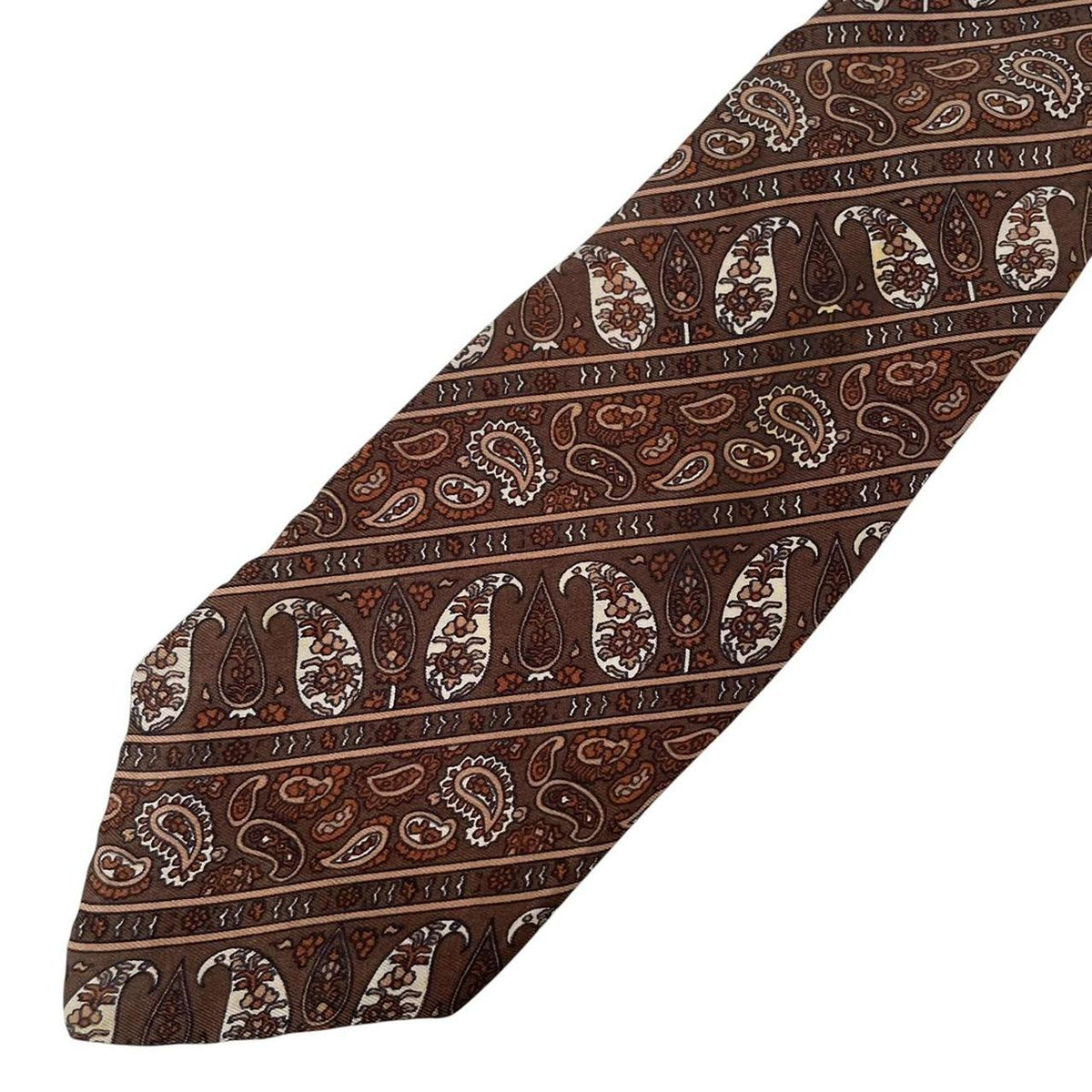 Vintage Christian Dior Abstract Print Silk Tie