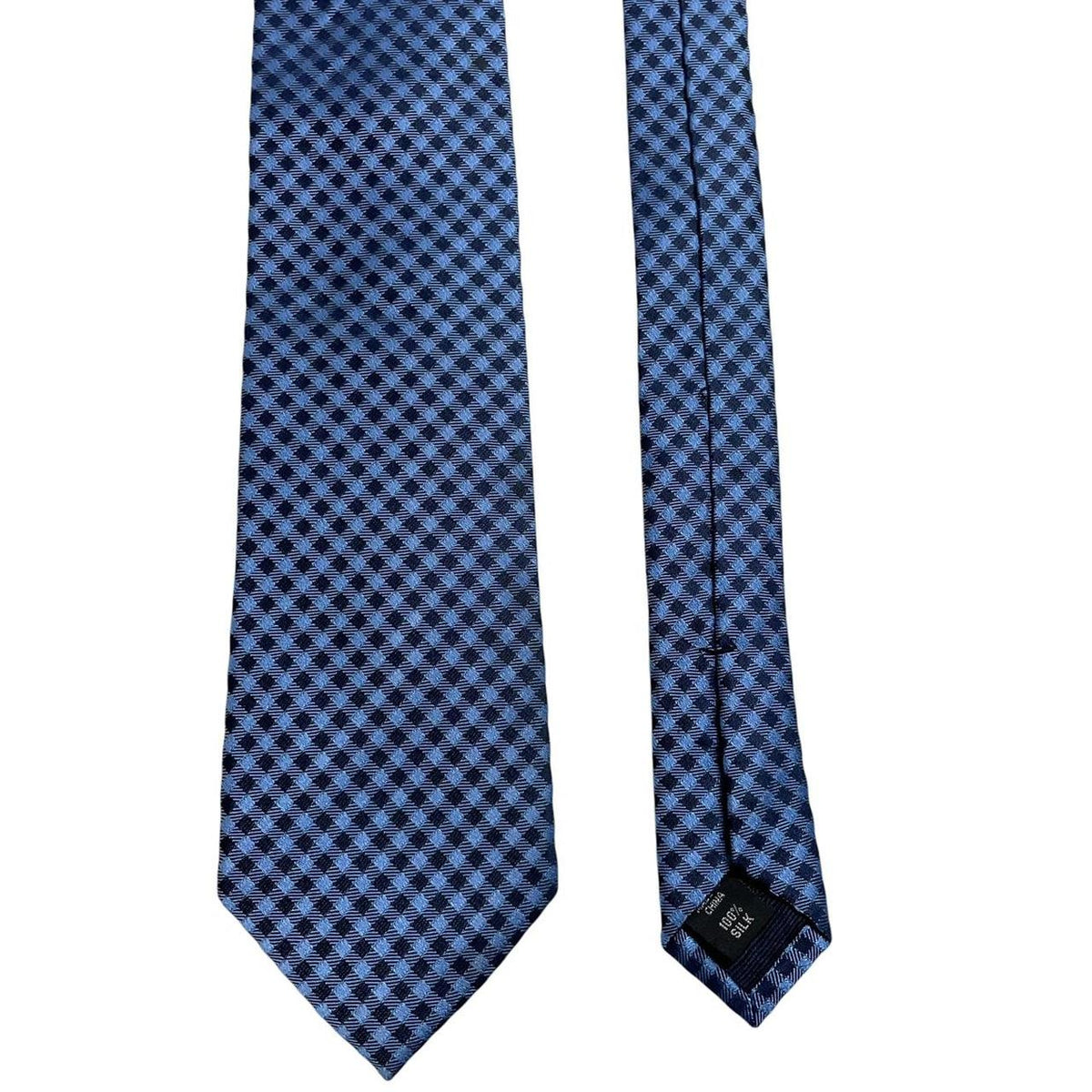 Michael Kors Check Pattern Silk Tie