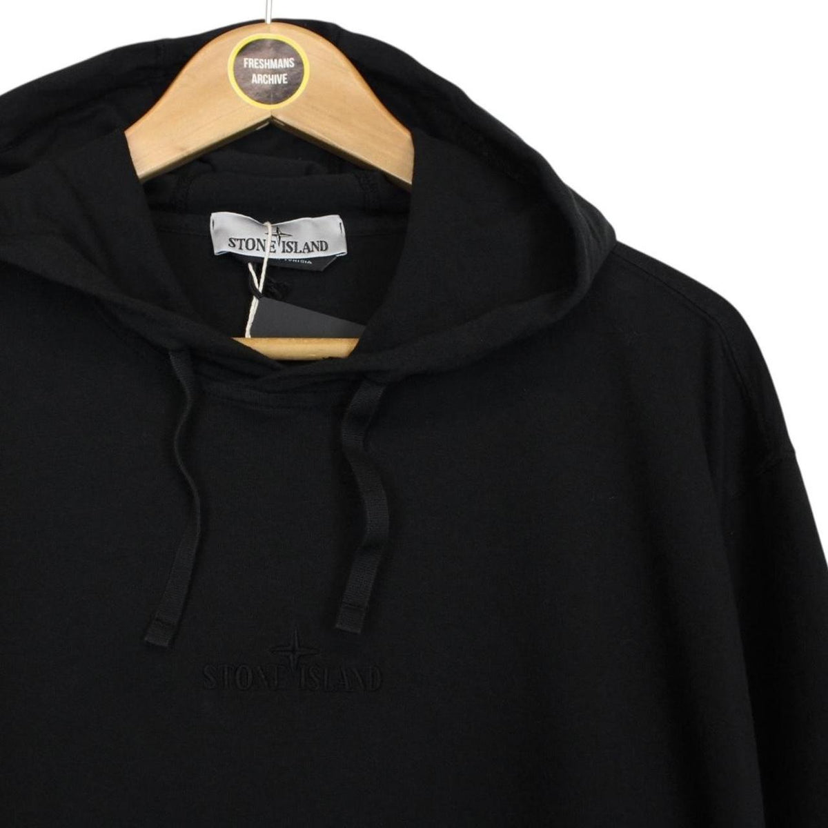 Stone Island Embroidered Logo Hoodie Medium