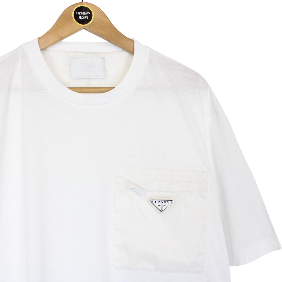 Prada Badge Re-Nylon Pocket T-Shirt XL