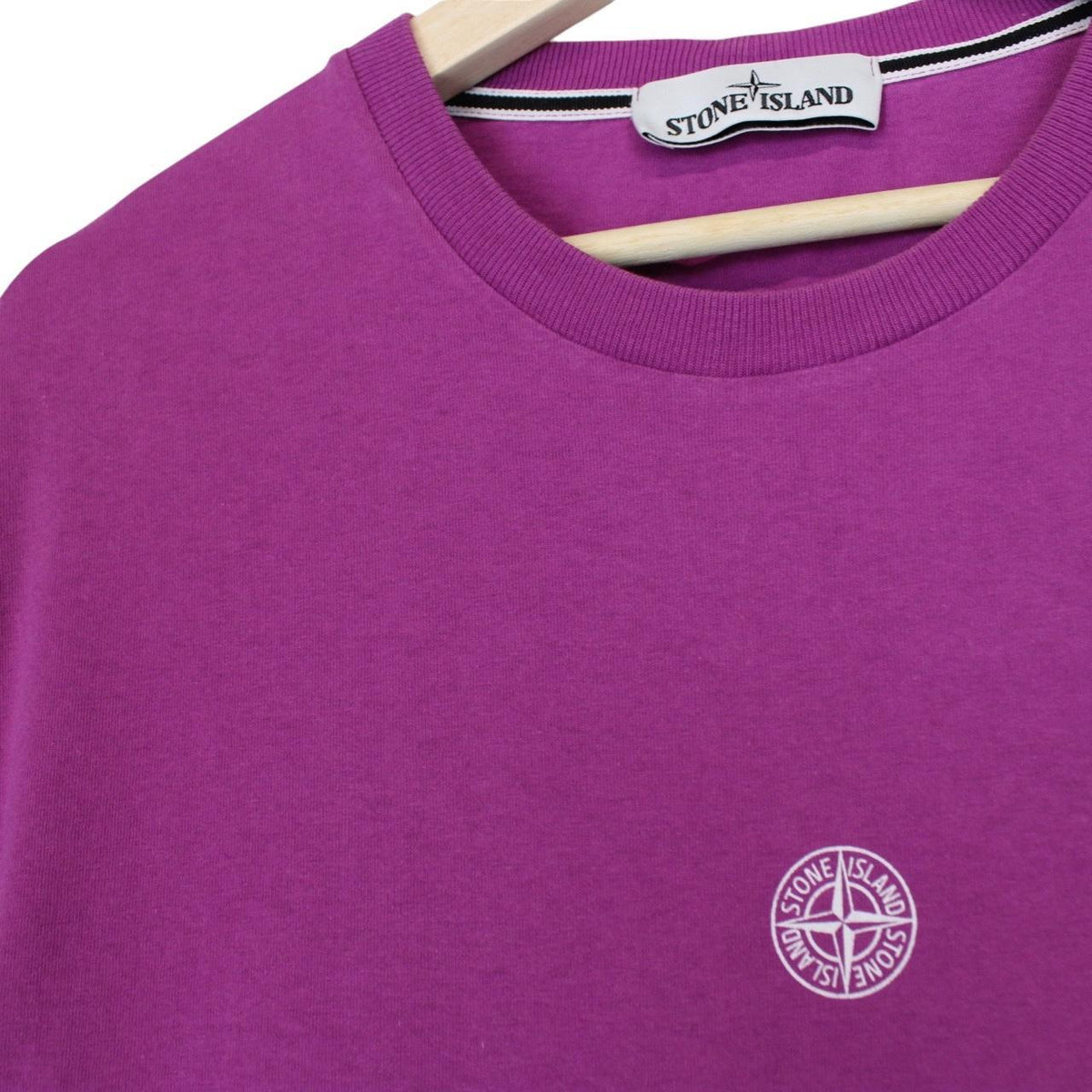 Stone Island Logo Print T-Shirt Medium