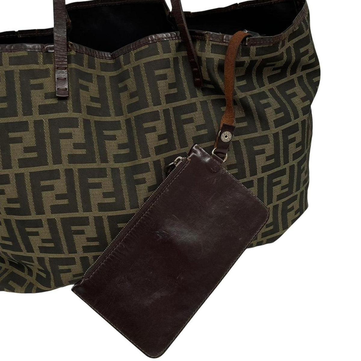 Pre-Loved Fendi Monogram Canvas Tote Bag with Purse
