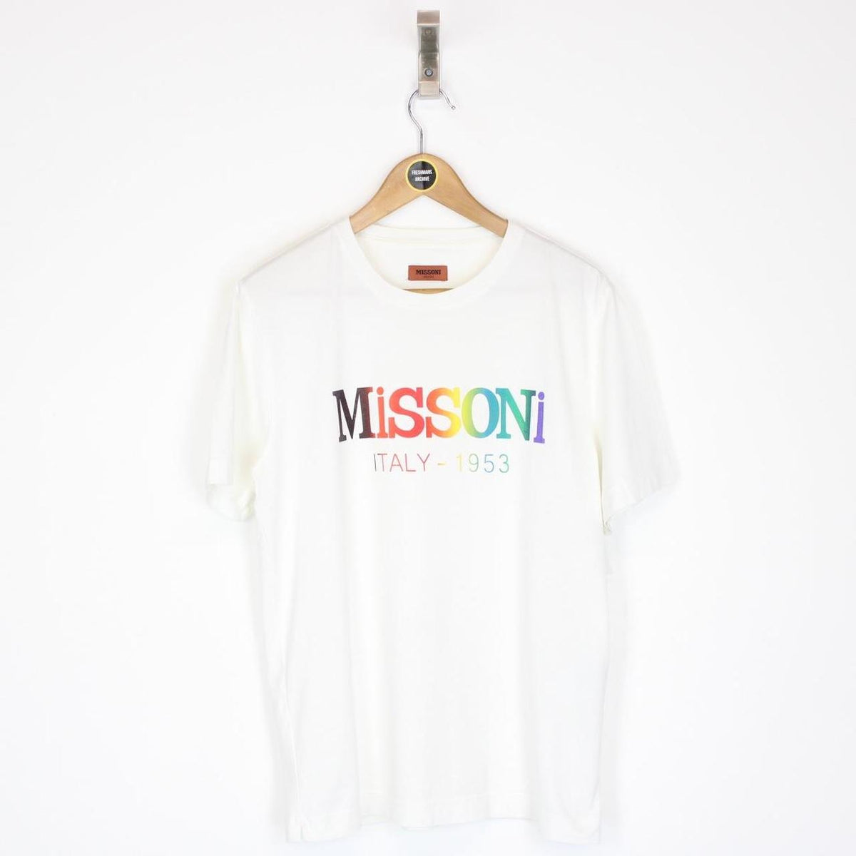 Missoni Logo Print Cotton T-Shirt Small