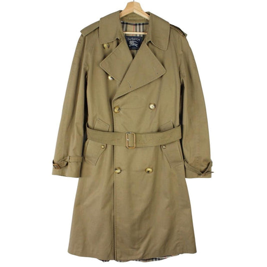 Vintage 90s Burberry Belted Trench Coat Medium