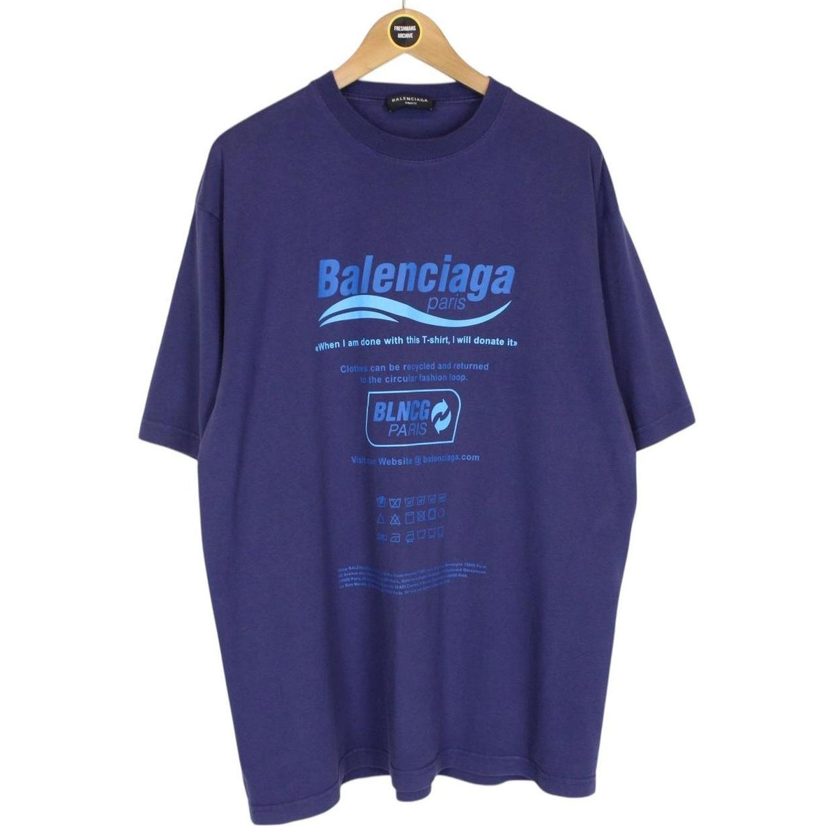 Balenciaga Recycle Logo T-Shirt Medium