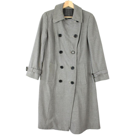 Vintage 90s Burberry Wool Trench Coat Medium