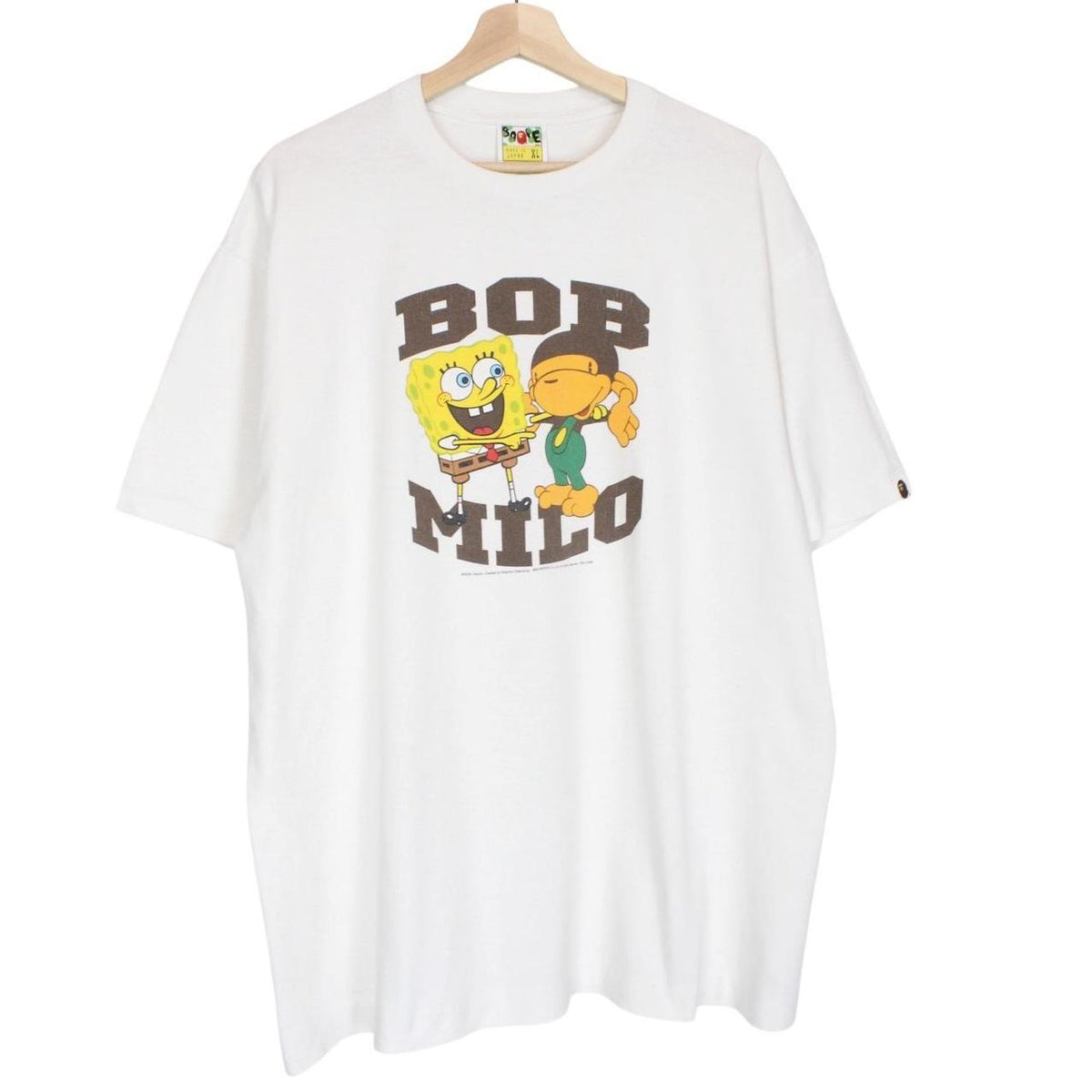 Bape x Spongebob Milo Bob Graphic T-Shirt XL