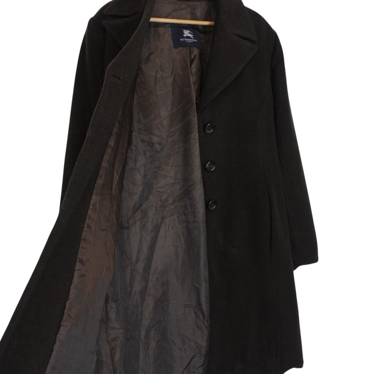 Vintage Burberry London Wool Blend Coat Large