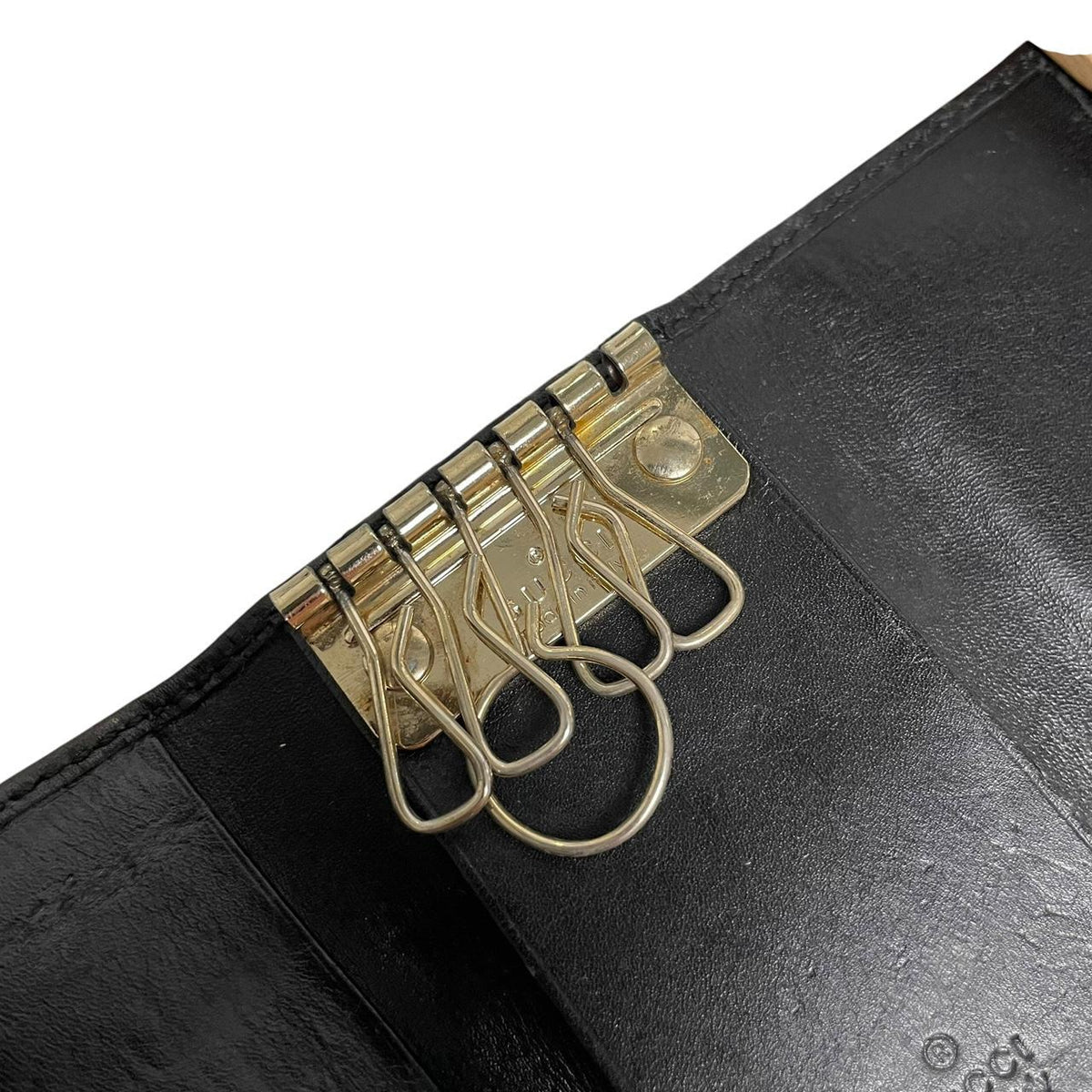 Pre-Loved Gucci Monogram Leather Key Case