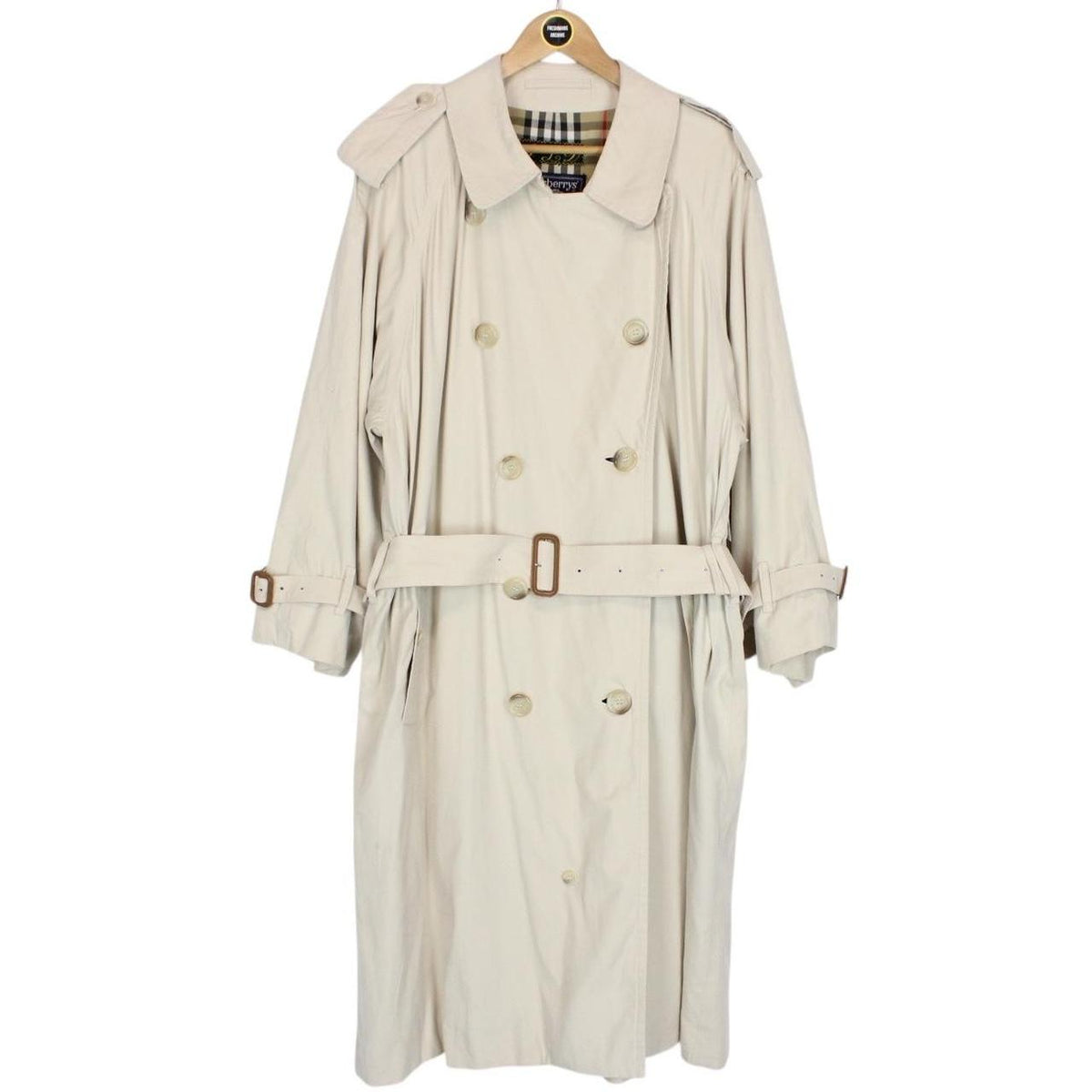 Vintage 90s Burberry Trench Coat Large