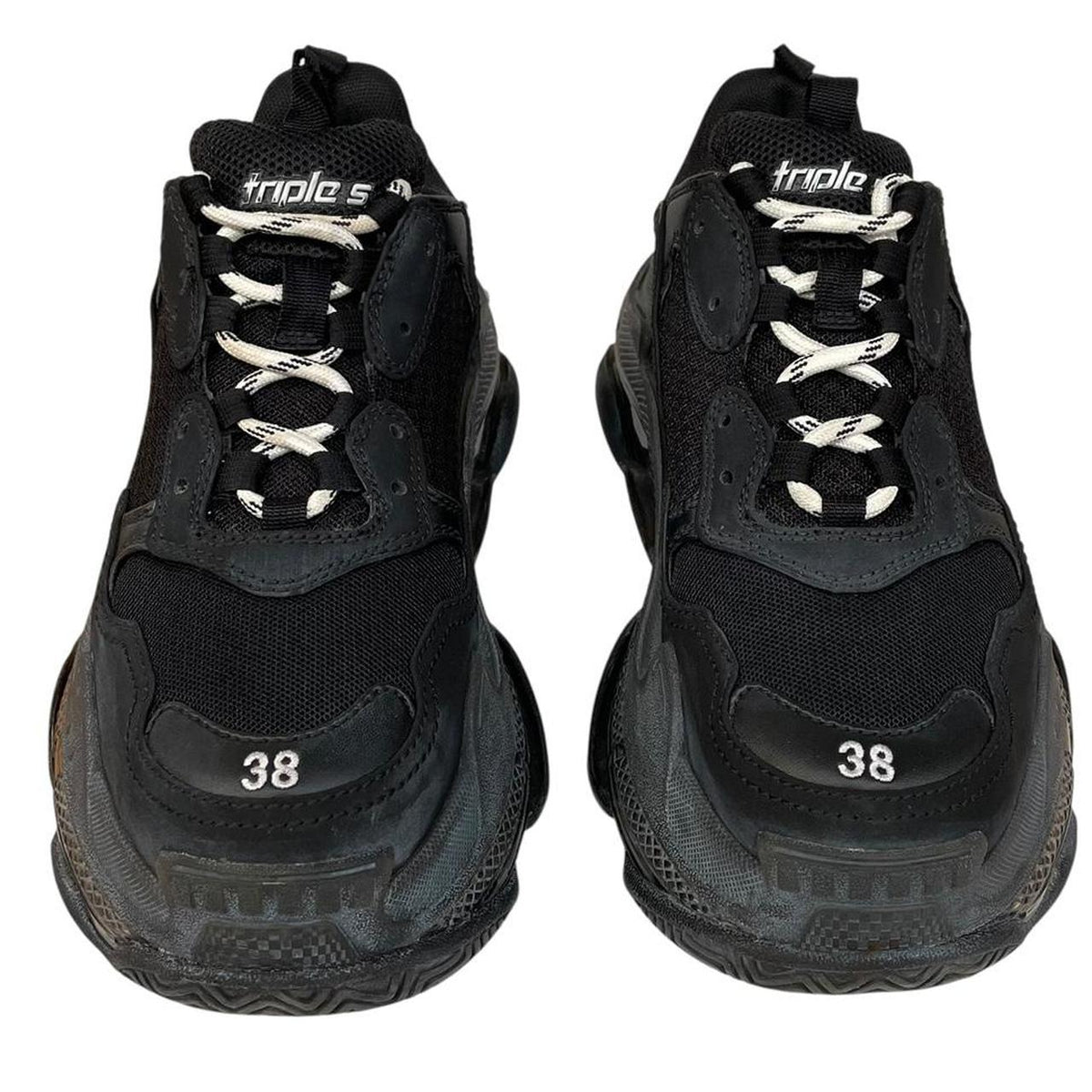 Balenciaga Triple S Pre-Distressed Trainers UK 5