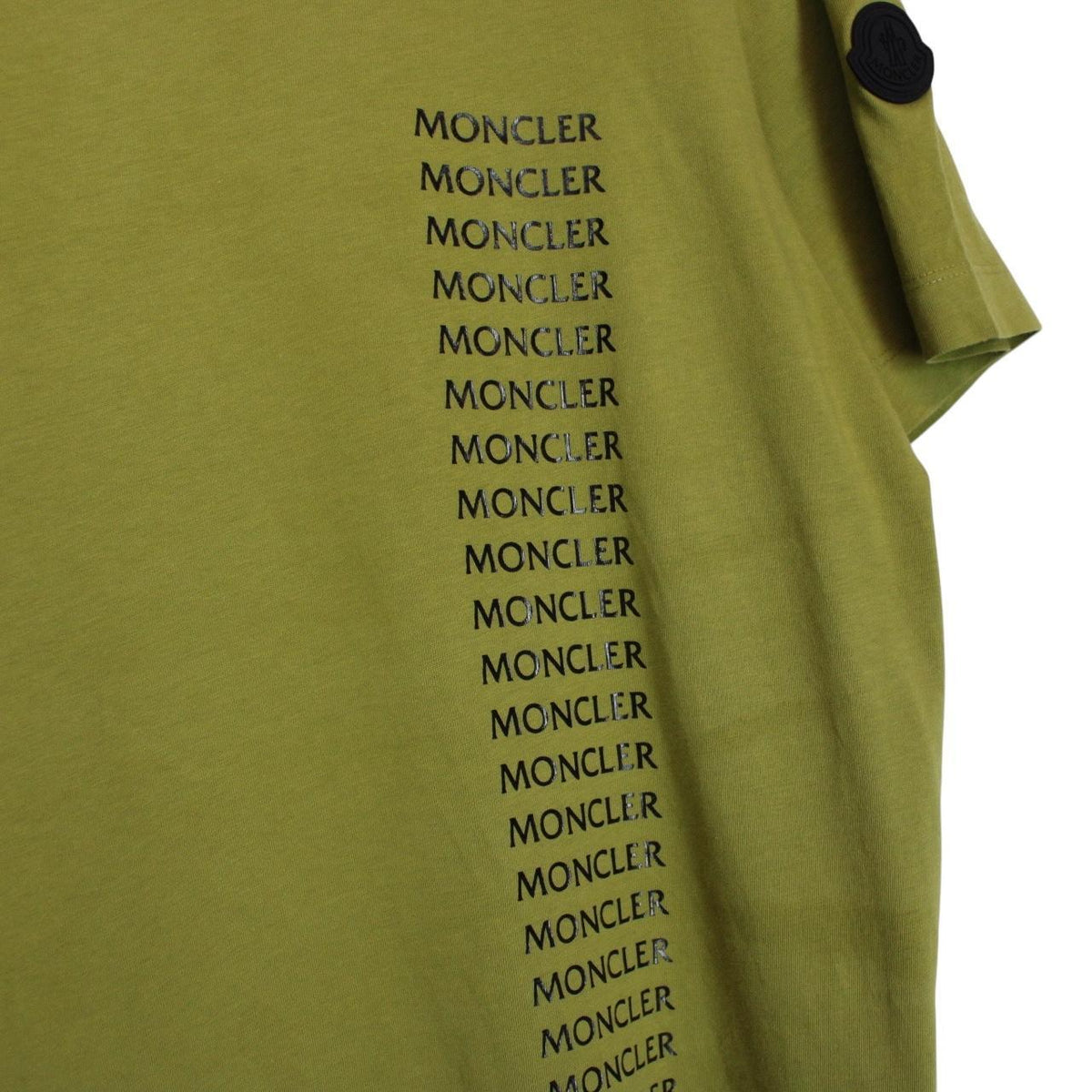 Moncler Vertical Logo Print T-Shirt Medium
