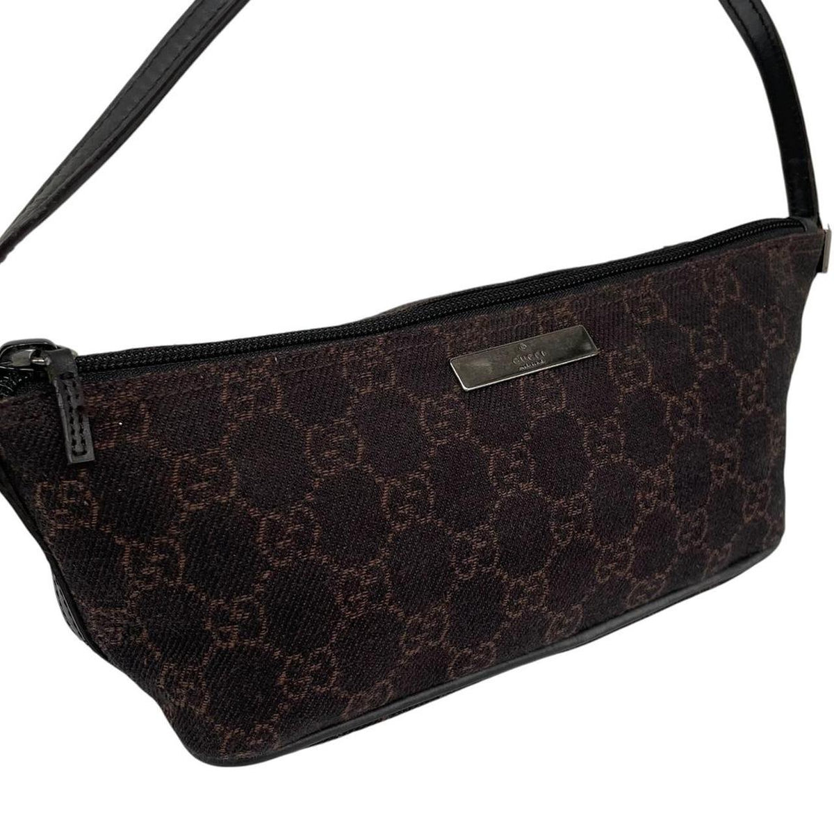 Gucci GG Monogram Canvas Mini Boat Pochette Bag