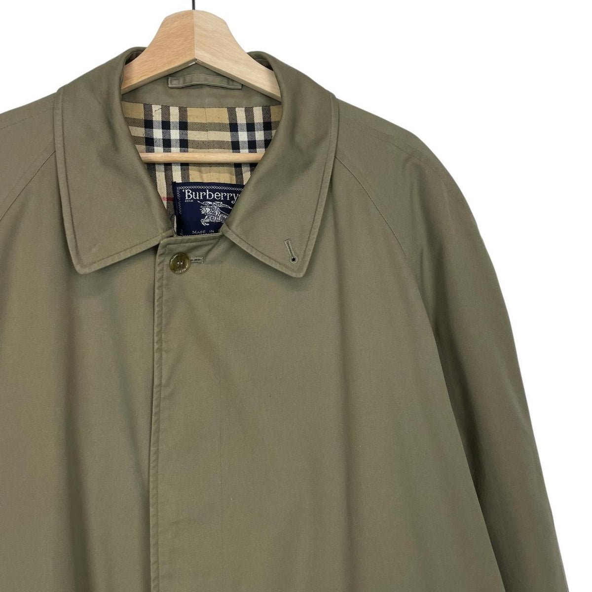 Vintage 90s Burberry Trench Coat XL