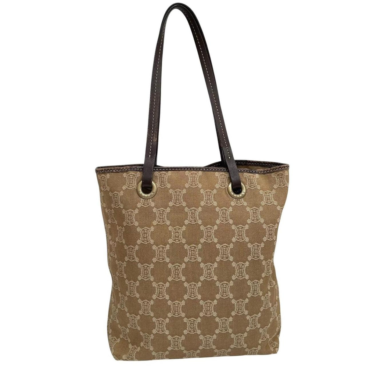 Pre-Loved Celine Macadam Denim Tote Bag