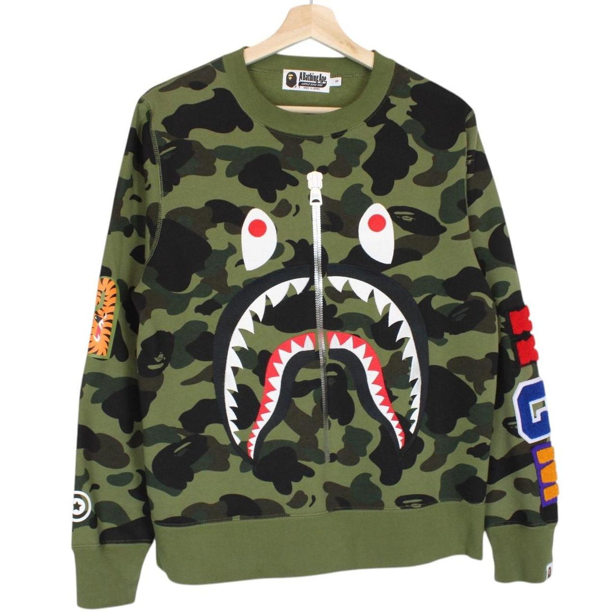 Bape 1st Camo Shark Sweatshirt Small