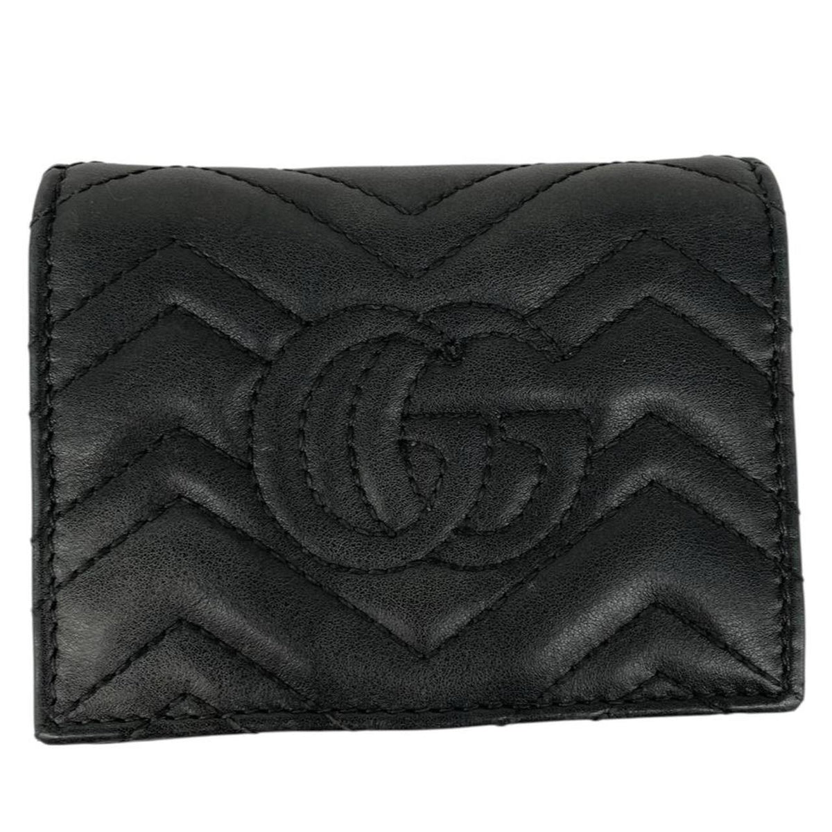 Gucci Calfskin Matelasse GG Marmont Wallet