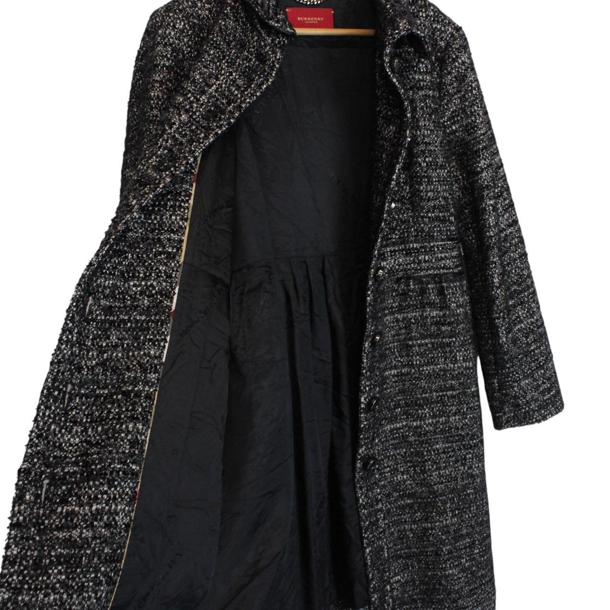 Vintage Burberry London Alpaca Wool Coat Large