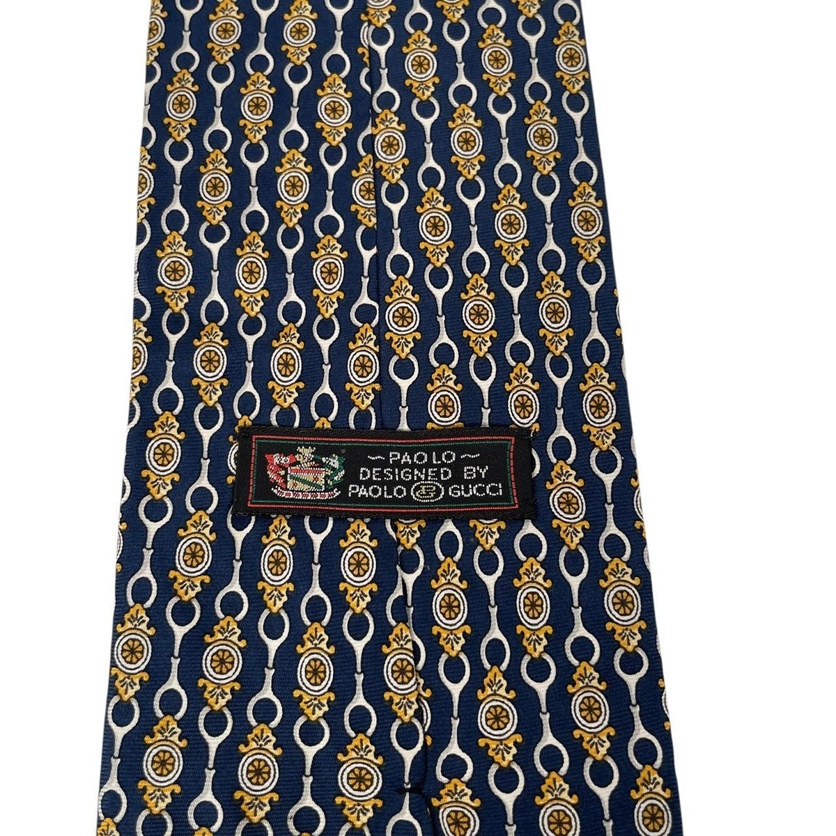 Vintage Paolo Gucci Horsebit Silk Tie