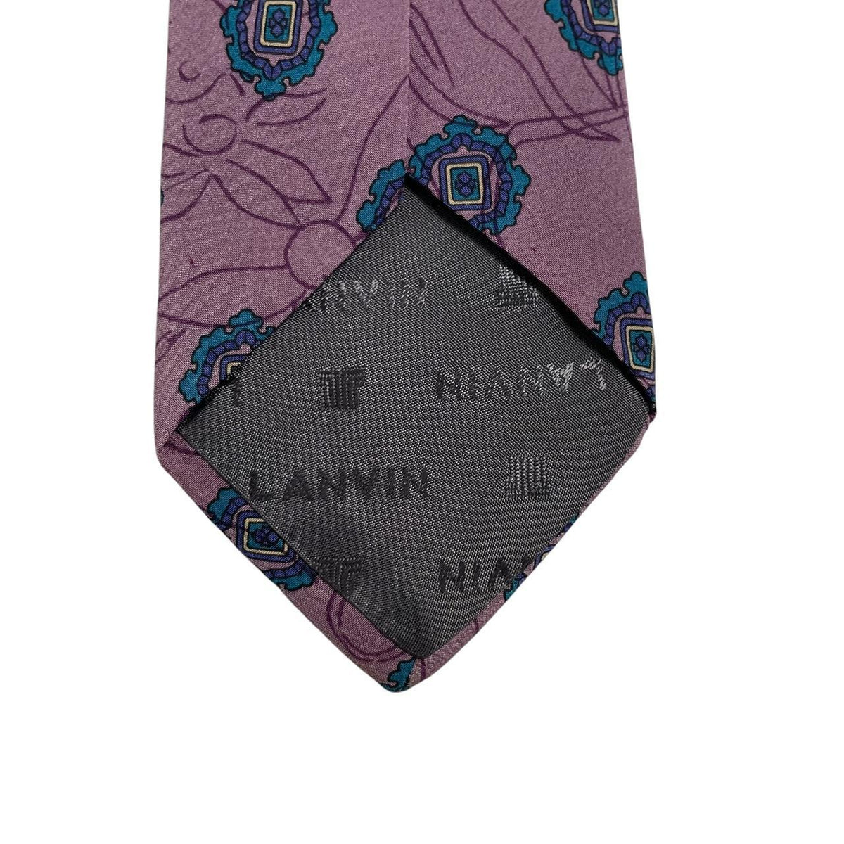 Lanvin Floral Pattern Silk Tie