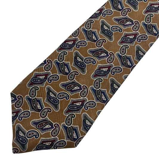 Vintage Christian Dior Abstract Print Silk Tie